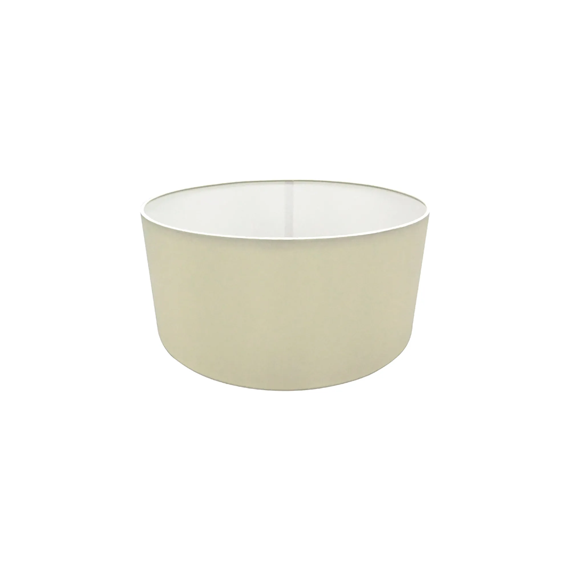 D0274  Sigma 40cm Faux Silk Fabric Shade Ivory Pearl, White
